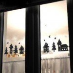 Romantische Fensterdeko im Winter