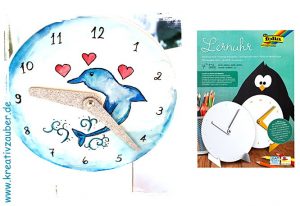 Lernuhr basteln ★ Anleitung und Bastelvorlage ★ Kreativzauber®