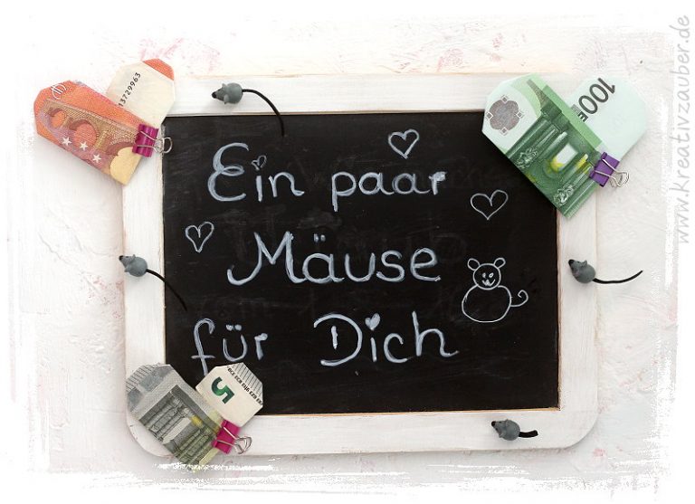 Geldgeschenke originell verpacken viele Ideen Kreativzauber®